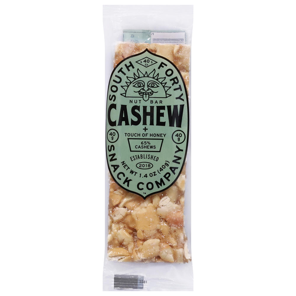 South Forty Snack Company Cashew Nut Bar, 1.4 oz