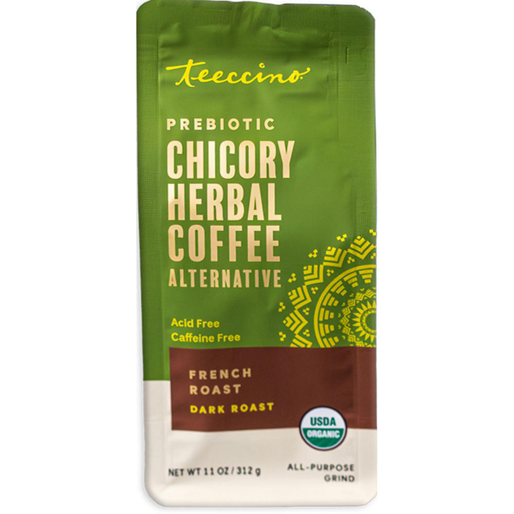 Teeccino French Roast Dark Roast Chicory Herbal Coffee Alternative, 11 oz
