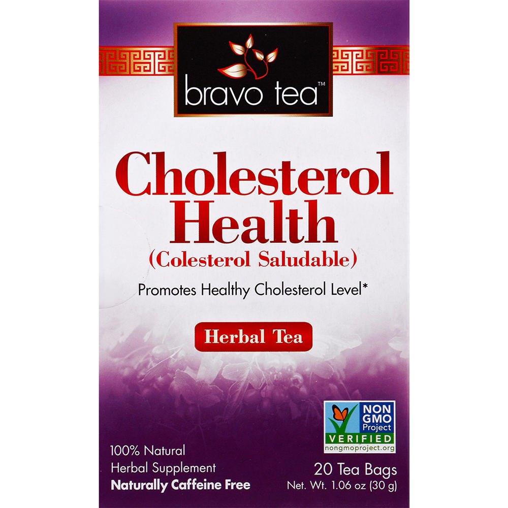 Bravo Tea Cholesterol Health Herbal Tea Bags, 20 ct