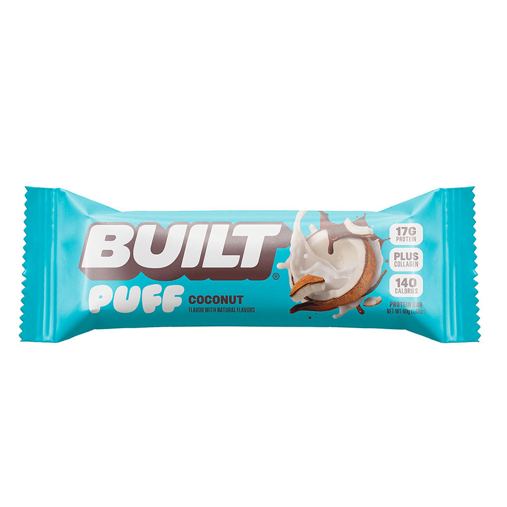 BUILT Puff 17g Protein Bar - Coconut, 1.41 oz