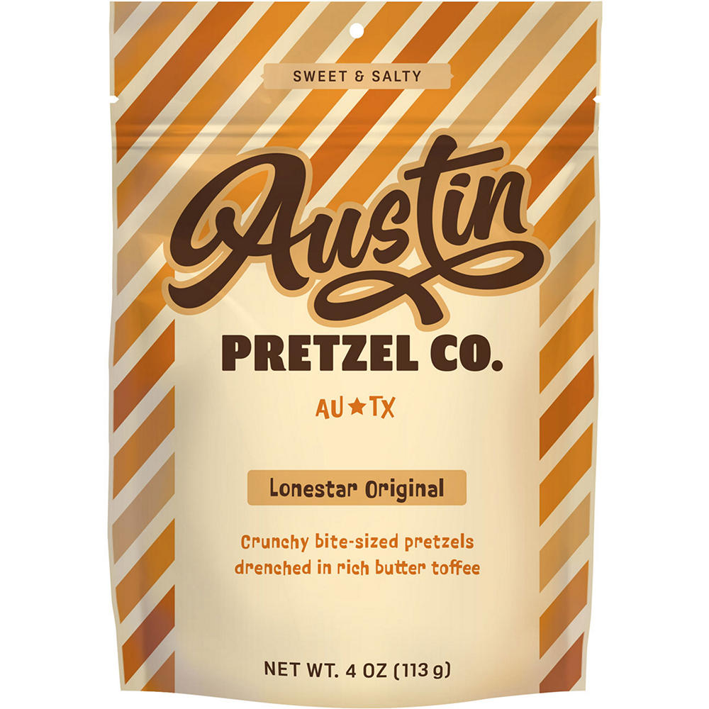 Austin Pretzel Co. Lonestar Original Toffee Coated Pretzels, 4 oz
