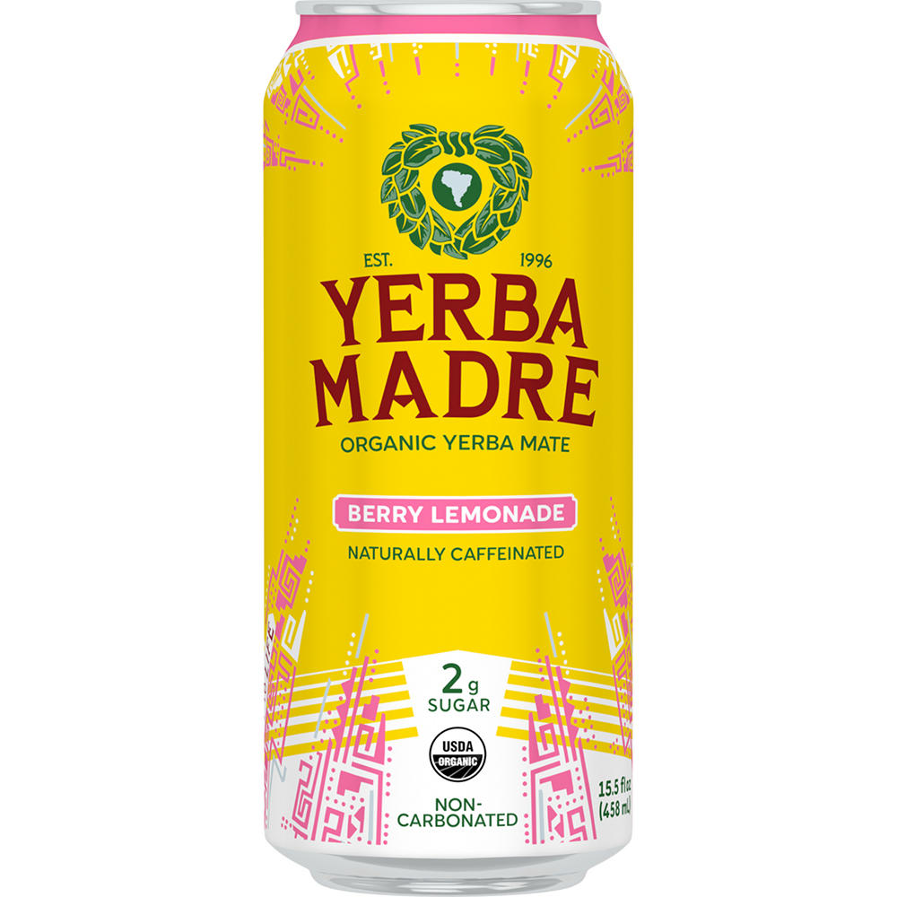 Yerba Madre Organic Yerba Mate - Berry Lemonade, 15.5 oz