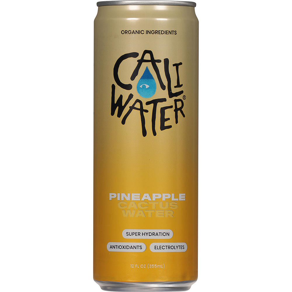 Caliwater Cactus Water - Pineapple, 12 oz