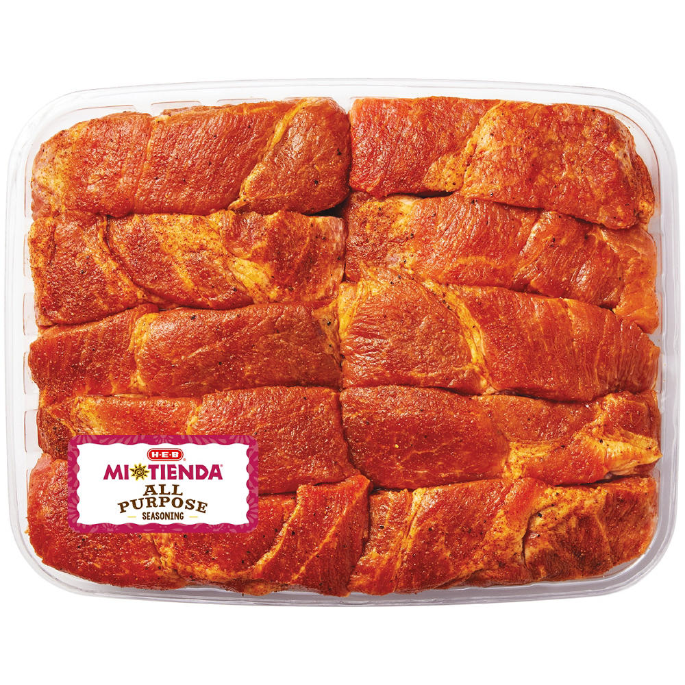 H-E-B Mi Tienda Seasoned Country-Style Boneless Pork Ribs – All Purpose – Value Pack, Avg. 3.0 lbs
