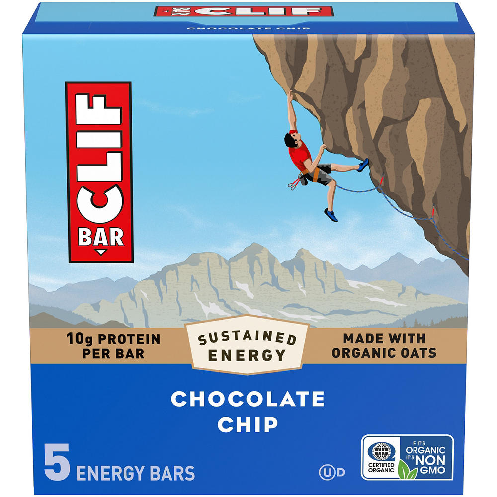 Clif Bar 10g Protein Energy Bars - Chocolate Chip, 5 ct