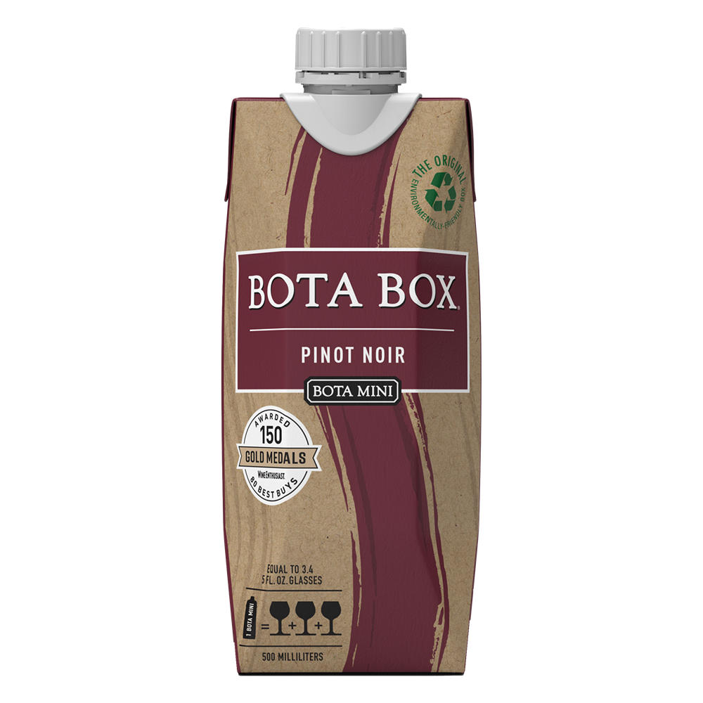 Bota Box Nighthawk Lush Pinot Noir California Red Wine, 500 mL