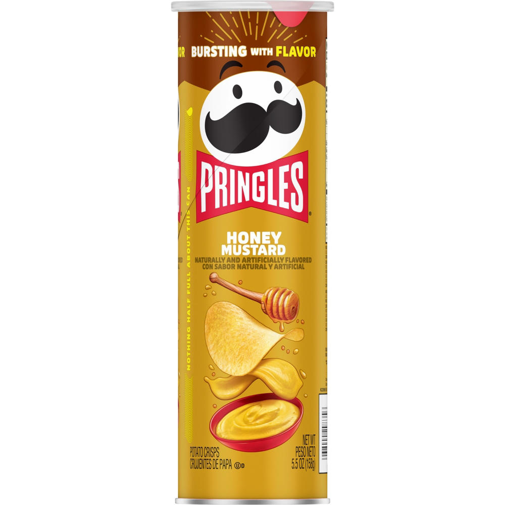 Pringles Honey Mustard Potato Crisps Chips, 5.5 oz