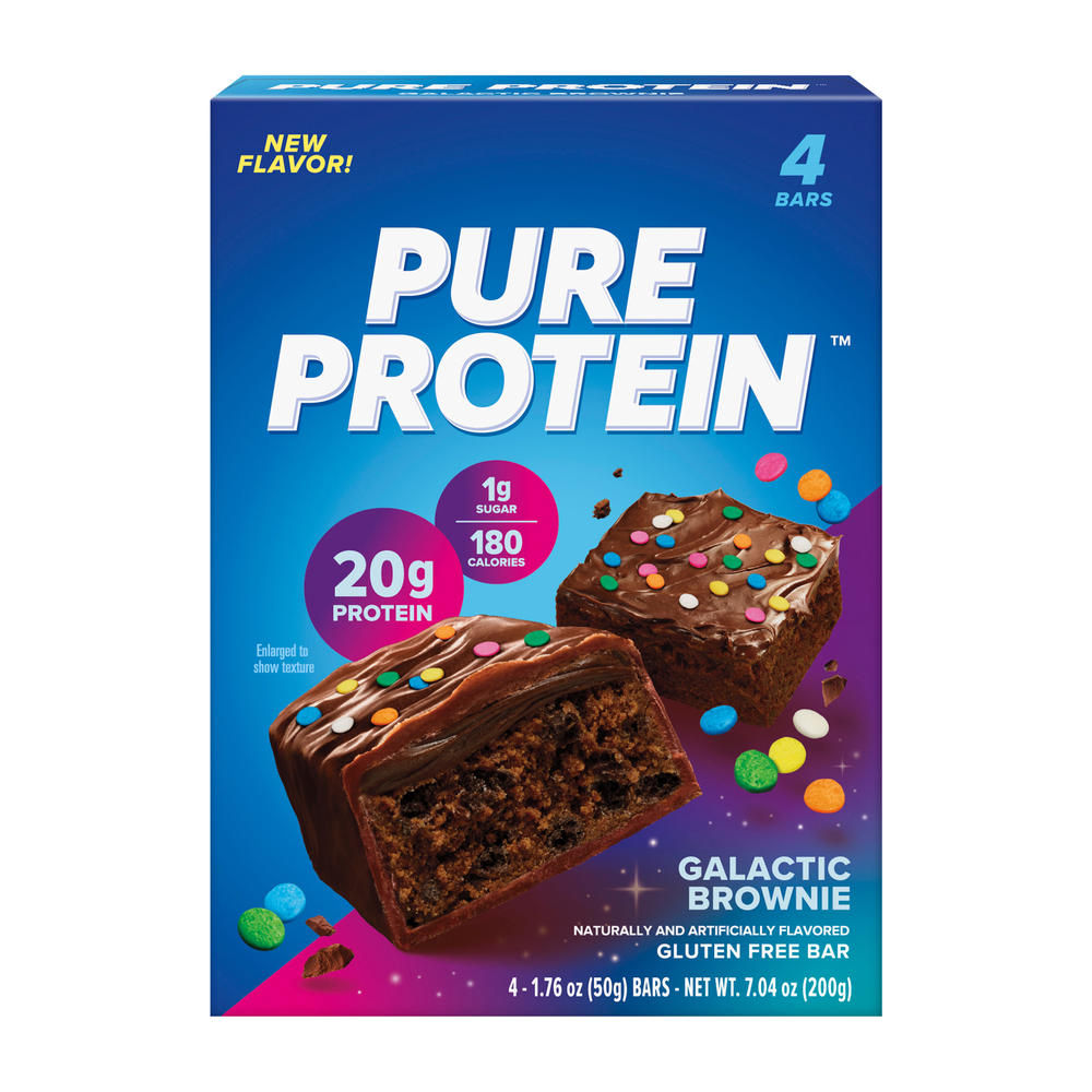 Pure Protein 20g Protein Bars - Galactic Brownie, 4 ct