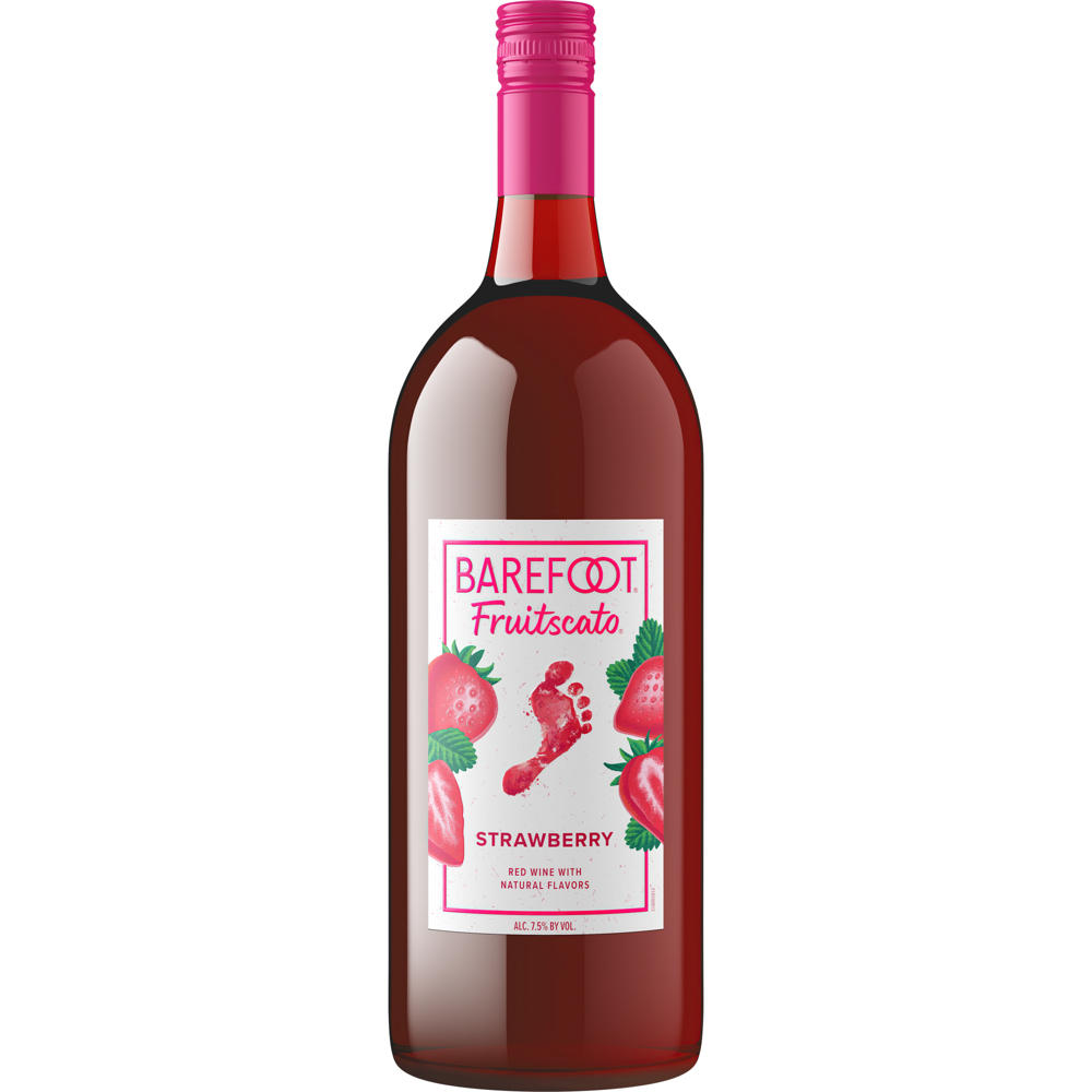 Barefoot Strawberry Moscato California Sweet Wine, 1.5 L