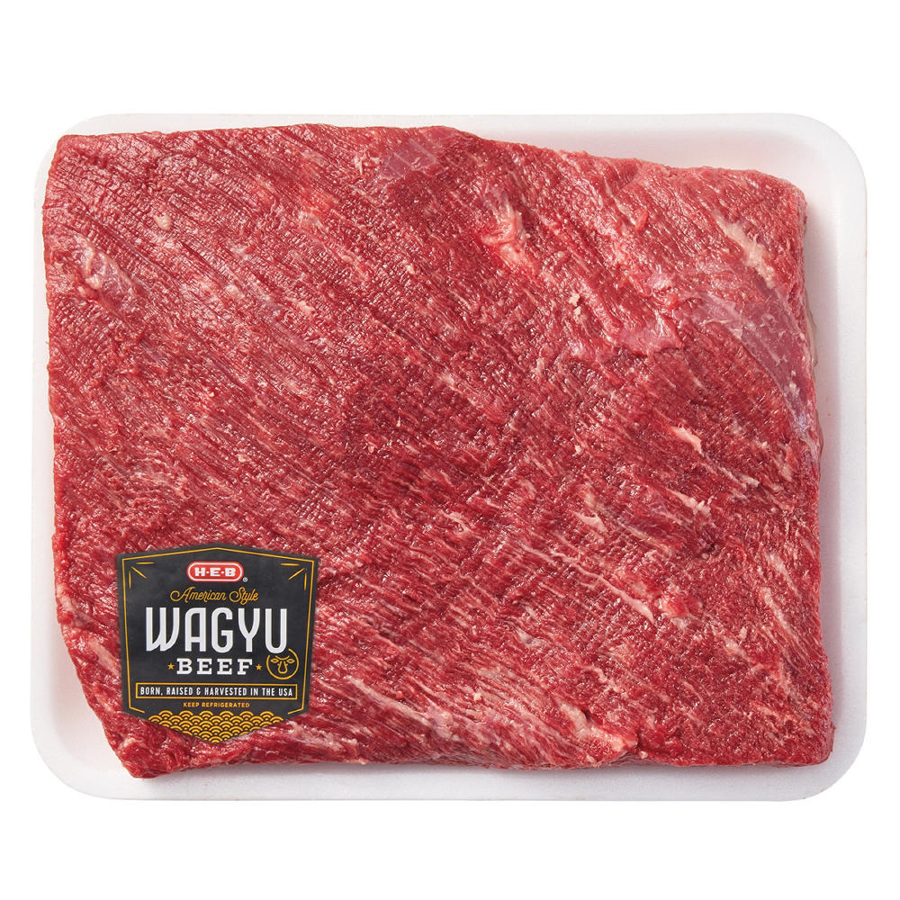 H-E-B American-Style Wagyu Beef Market Trimmed Brisket Flat, Avg. 2.6 lbs