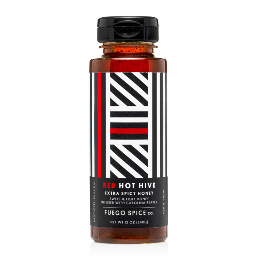 Fuego Spice Co Spice Honey Red Hot Hive, 12 oz