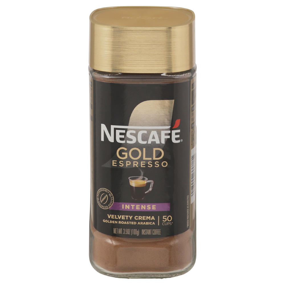 Nescafe Gold Espresso Intense Instant Coffee, 3.5 oz