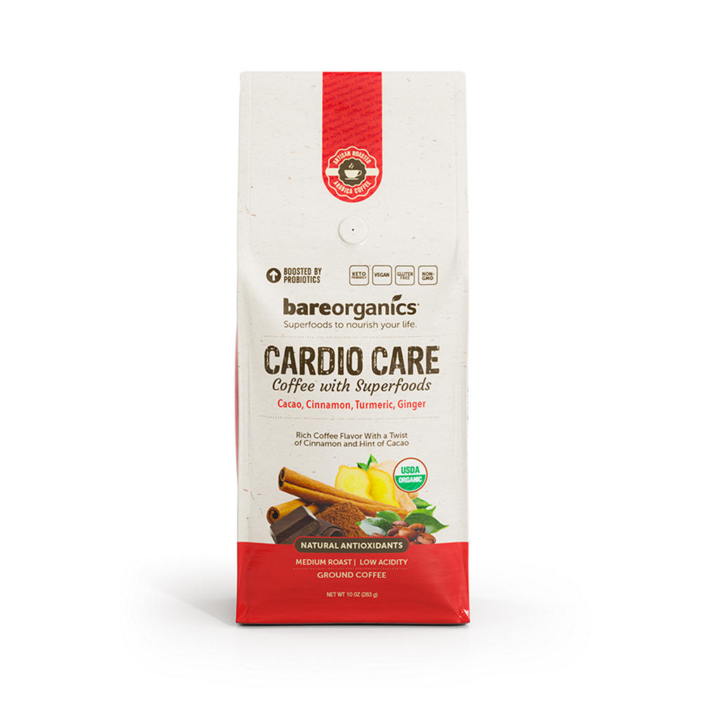 Bare Organics Cardio Care Ground Coffee, 10 oz