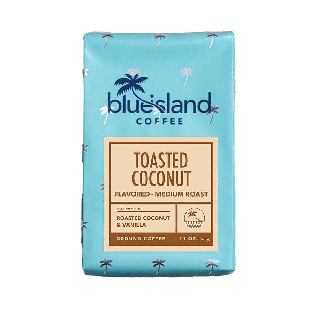 Blue Island Coffee Toasted Coconut Ground, 11 oz