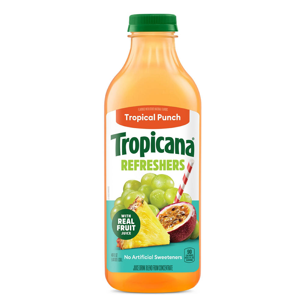 Tropicana Refreshers Tropical Punch, 46 oz