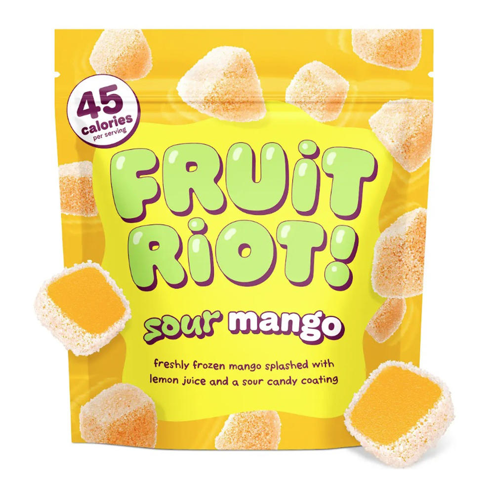 Fruit Riot! Sour Candy Mango Real Frozen Fruit, 8 oz