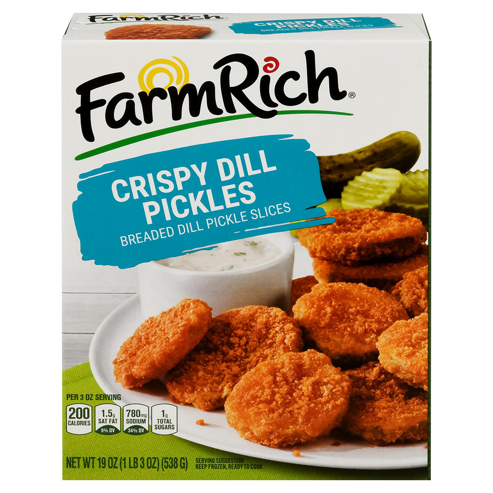 Farm Rich Crispy Dill Pickles, 19 oz