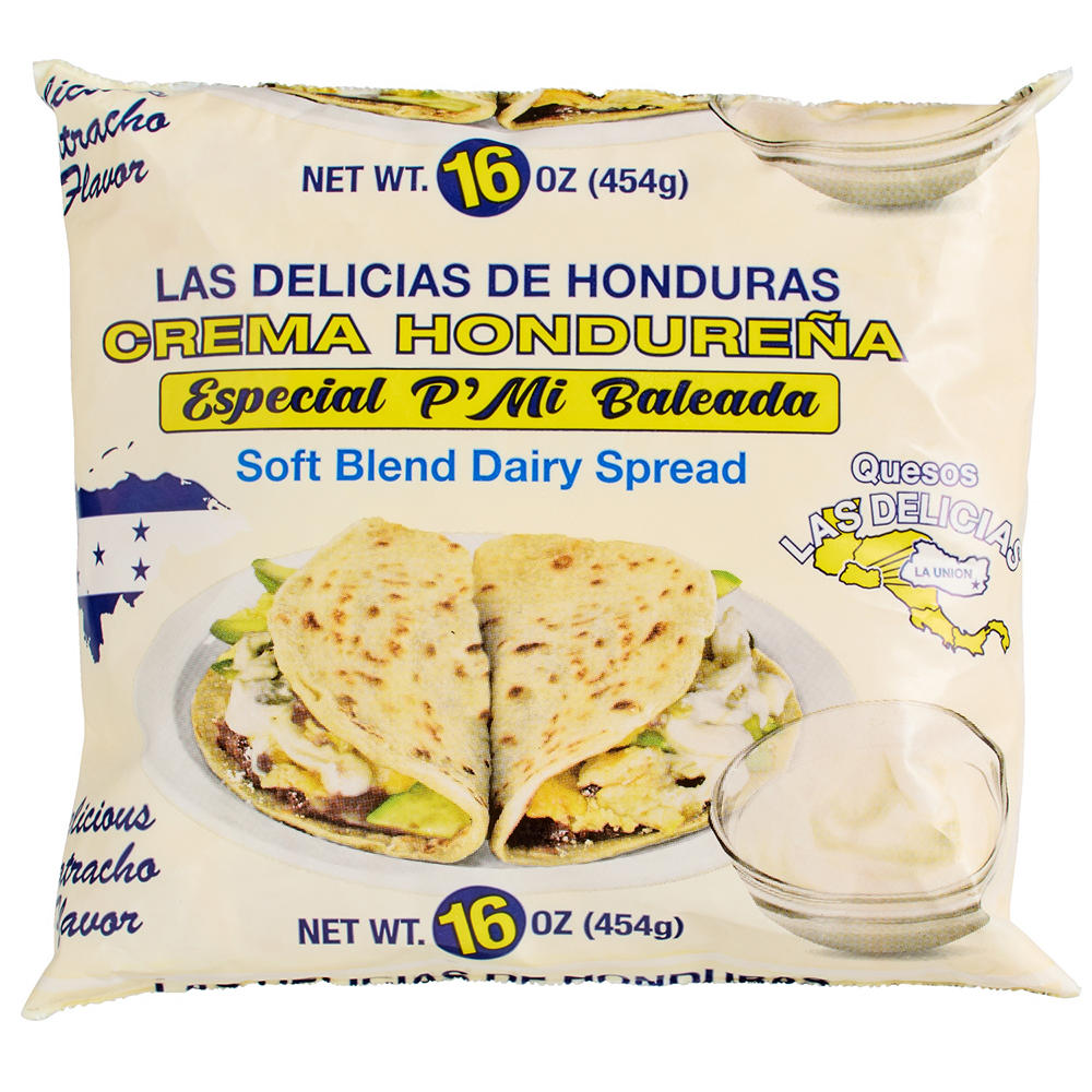Las Delicias Crema Hondurena Especial Para Baleada, 16 oz