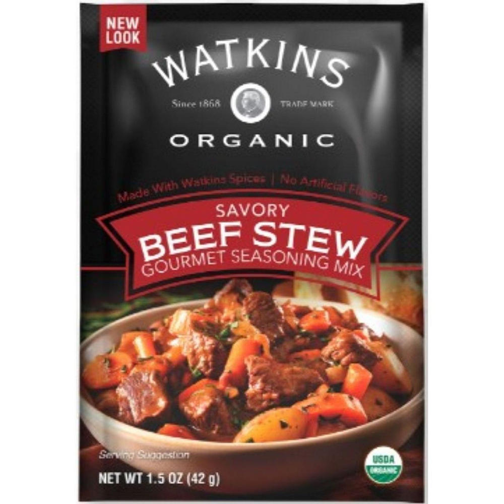 Watkins Organic Beef Stew Seasoning Mix, 1.5 oz