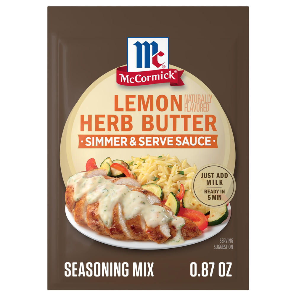 McCormick Lemon Naturally Flavored Herb Butter Sauce Mix, 0.87 oz
