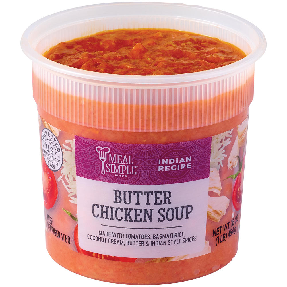 Meal Simple by H-E-B Butter Chicken Soup, 16 oz