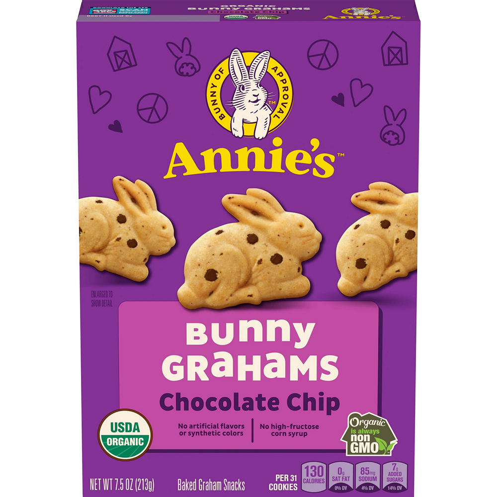 Annie's Organic Bunny Grahams Chocolate Chip , 7.5 oz
