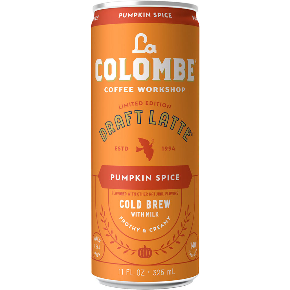 La Colombe Pumpkin Spice Draft Latte Cold Brew with Milk, 11 oz