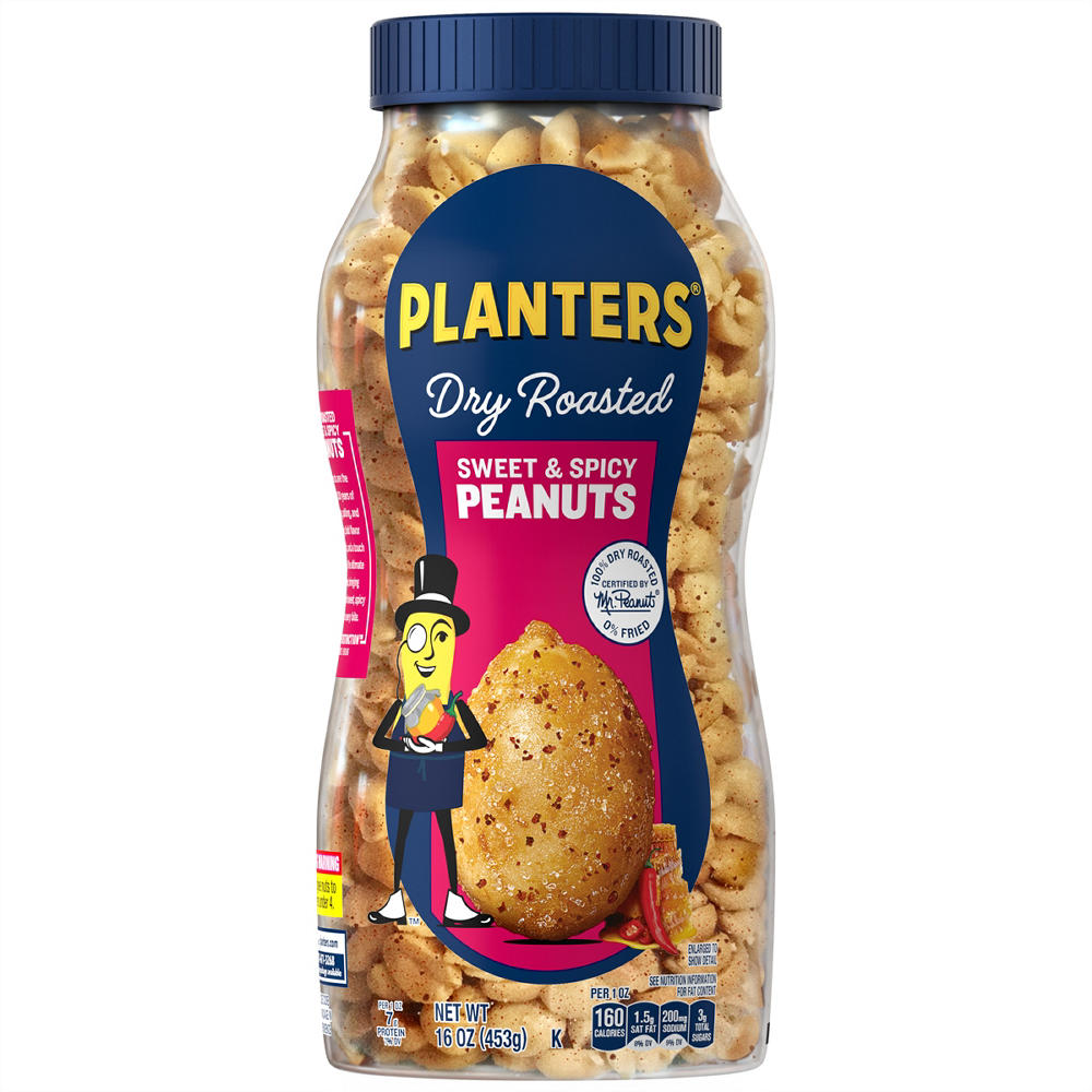 Planters Dry Roasted Sweet & Spicy Peanuts, 16 oz