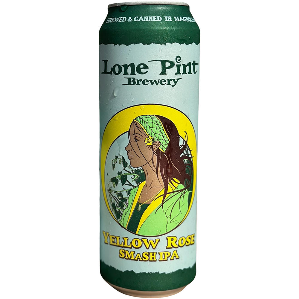 Lone Pint Brewery Yellow Rose Smash IPA Craft Beer, 19.2 oz