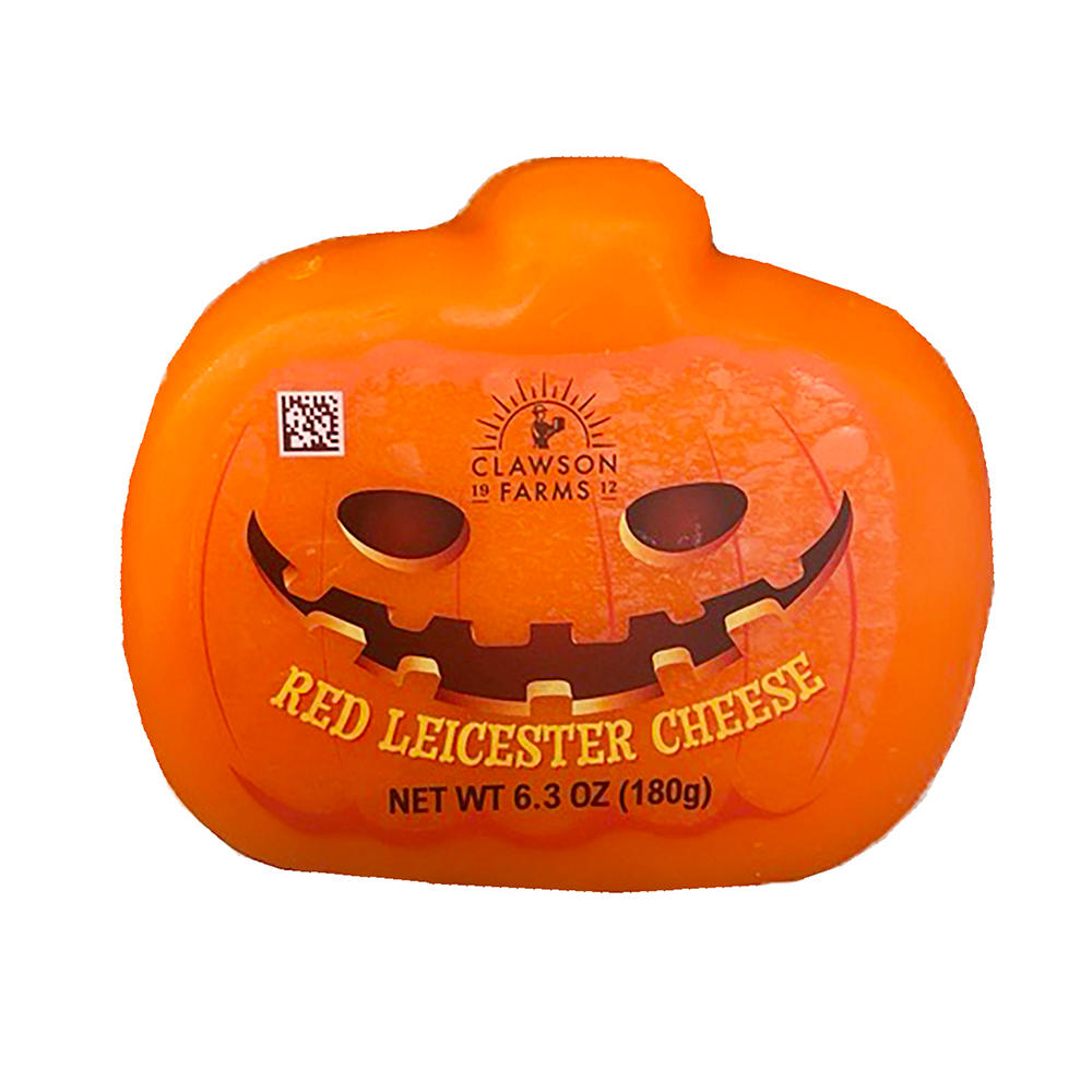 Long Clawson Red Leicester Halloween Truckle Cheese, 6.4 oz