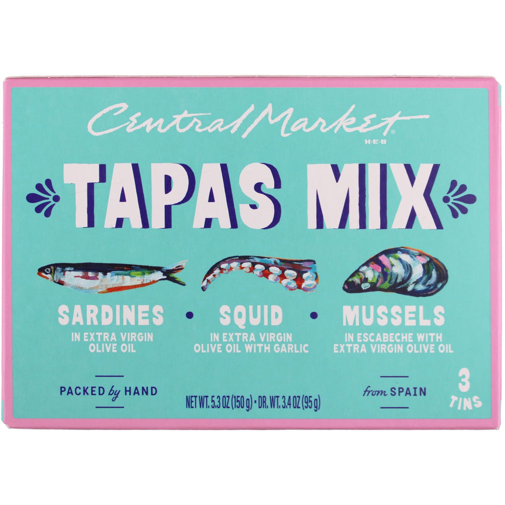 Central Market 3 Tins Tapas Mix, 5.3 oz