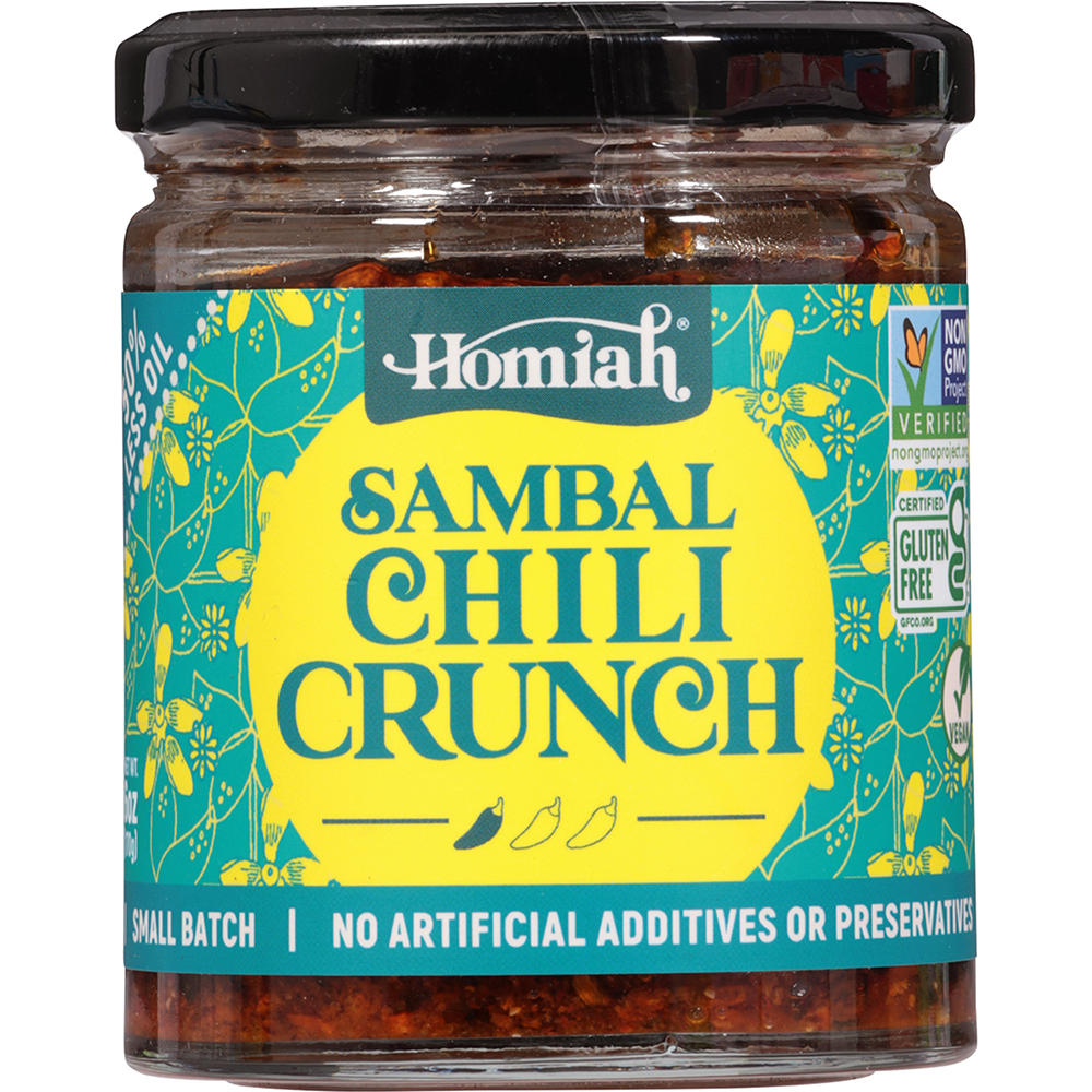 Homiah Sambal Chili Crunch, 6 oz