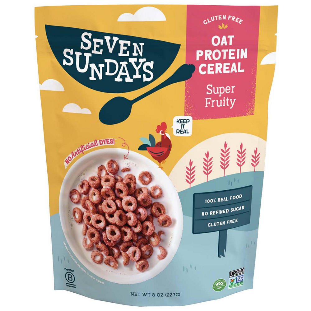 Seven Sundays Super Fruity Oat Protein Cereal, 8 oz