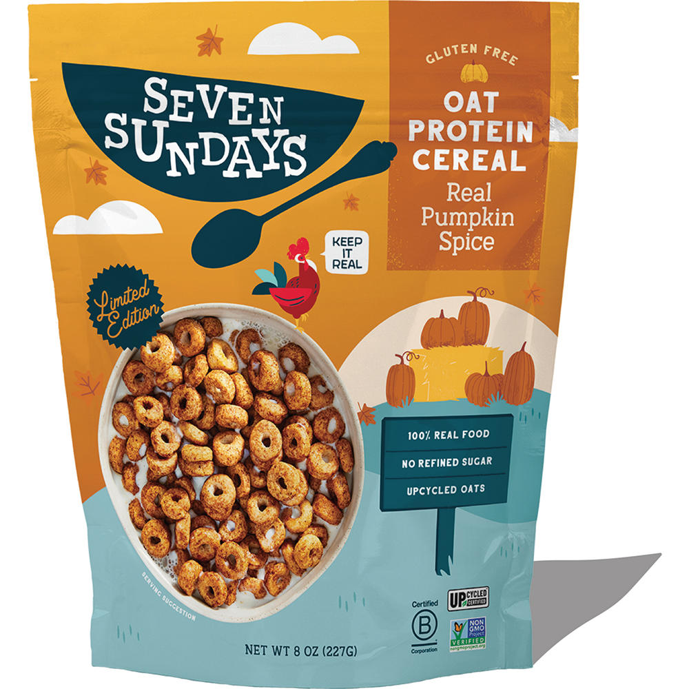 Seven Sundays Real Pumpkin Spice Oat Protein Cereal, 8 oz