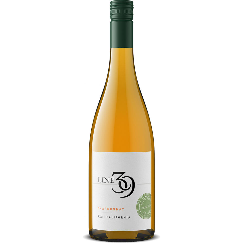 Line 39 Organic Chardonnay California White Wine, 750 mL