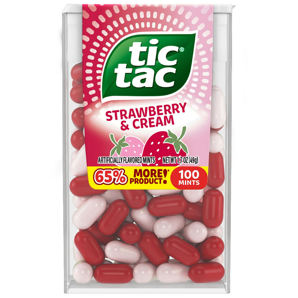 Tic Tac Strawberry & Cream Mints, 1.7 oz