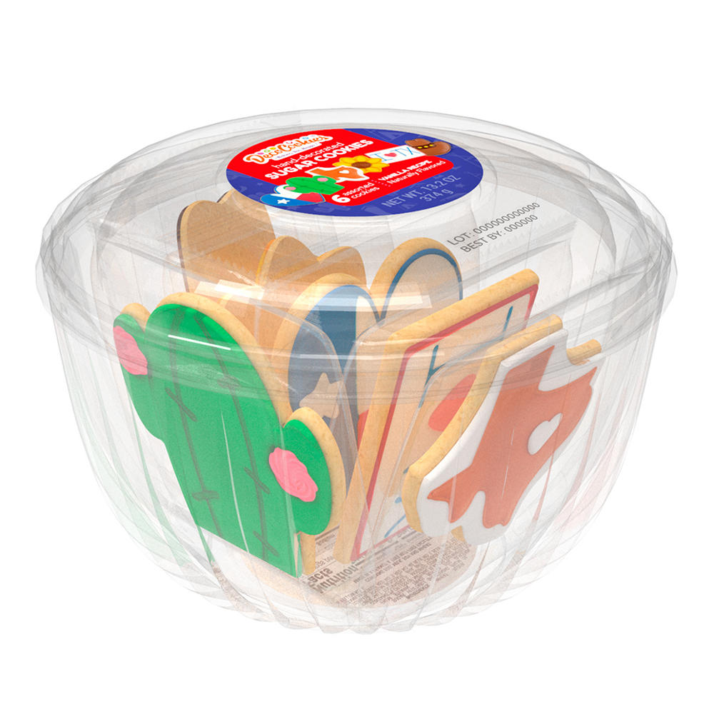 DecoCookies Hand-Decorated Texas Sugar Cookies, 6 ct