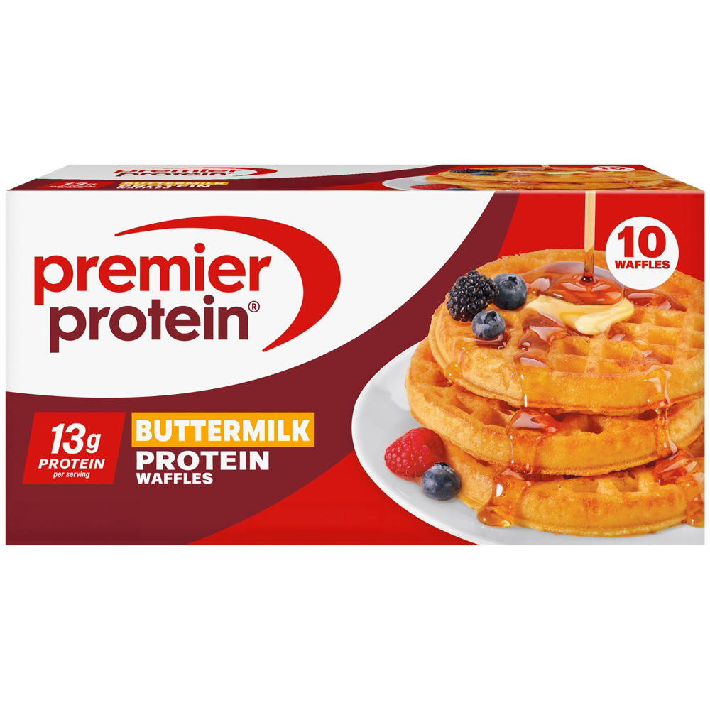 Premier Protein Buttermilk Frozen Waffles, 12.3 oz