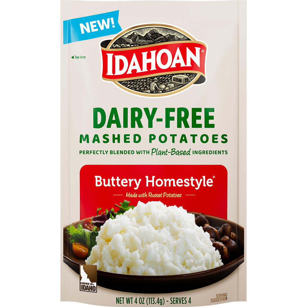 Idahoan Dairy Free Buttery Homestyle Mashed Potatoes, 4 oz