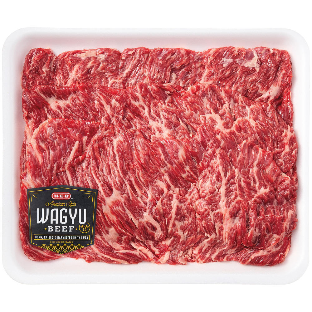 H-E-B American Style Wagyu Beef Butterflied Boneless Sirloin Steak, Avg. 1.95 lbs