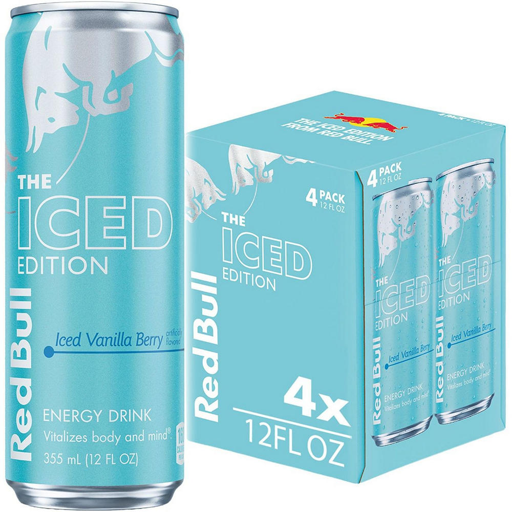 Red Bull Iced Edition Energy Drink 4 pk Cans - Iced Vanilla Berry, 12 oz