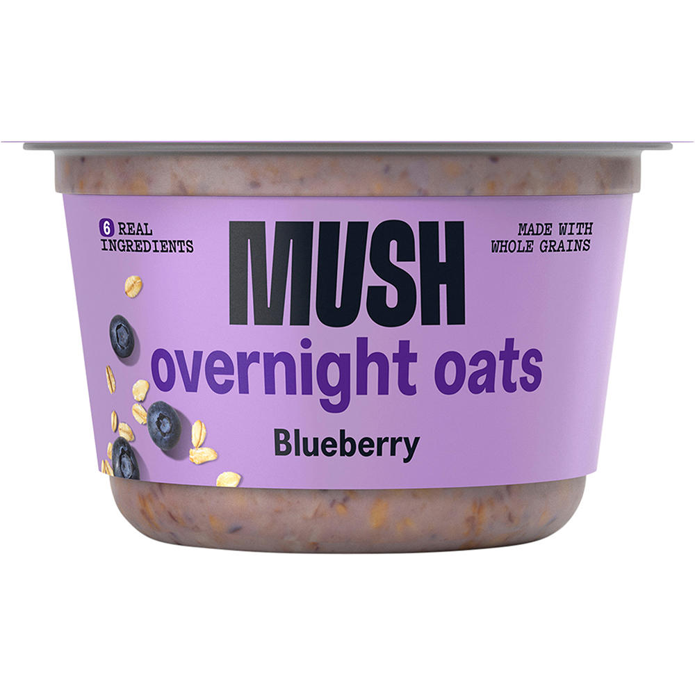 Mush Overnight Oats - Blueberry, 5 oz