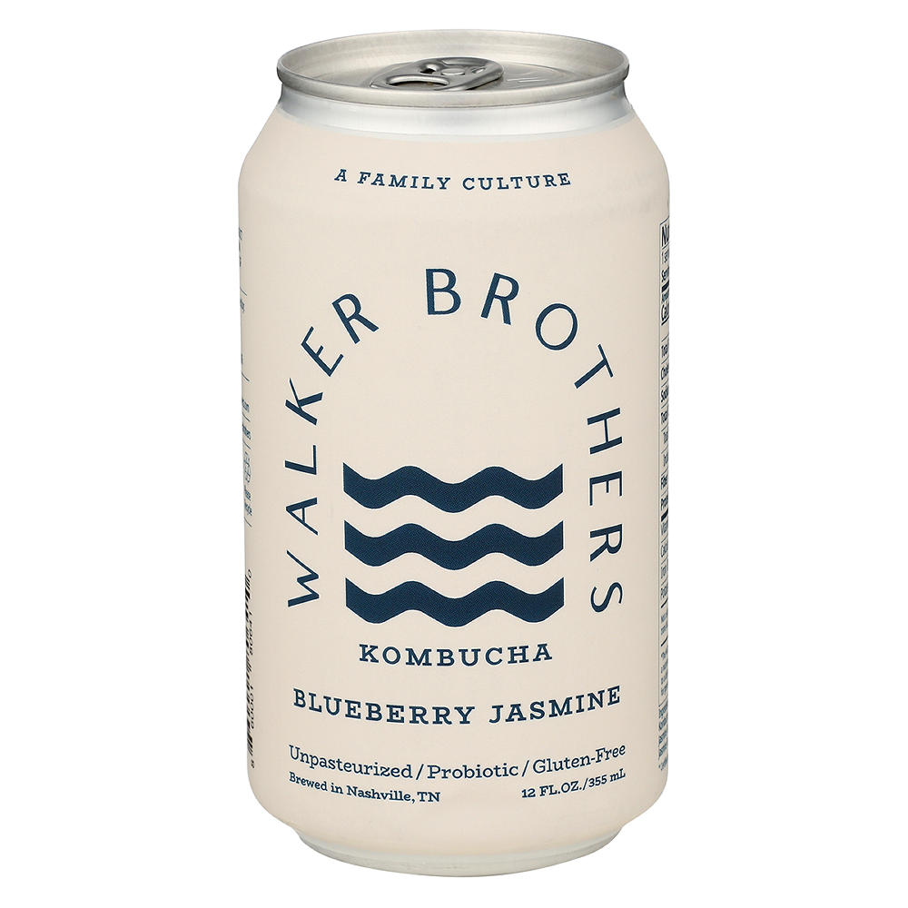 Walker Brothers Kombucha - Blueberry Jasmine, 12 oz