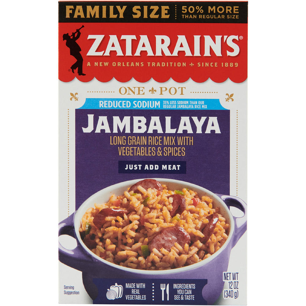 Zatarain's Family Size Jambalaya Reduced Sodium , 12 oz