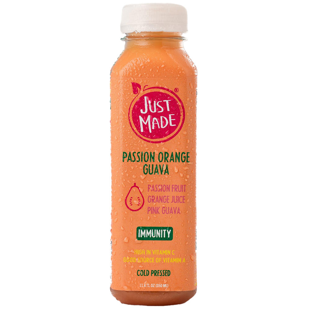 Just Made Passion Orange Guava Cold-Pressed Juice, 11.8 fl oz