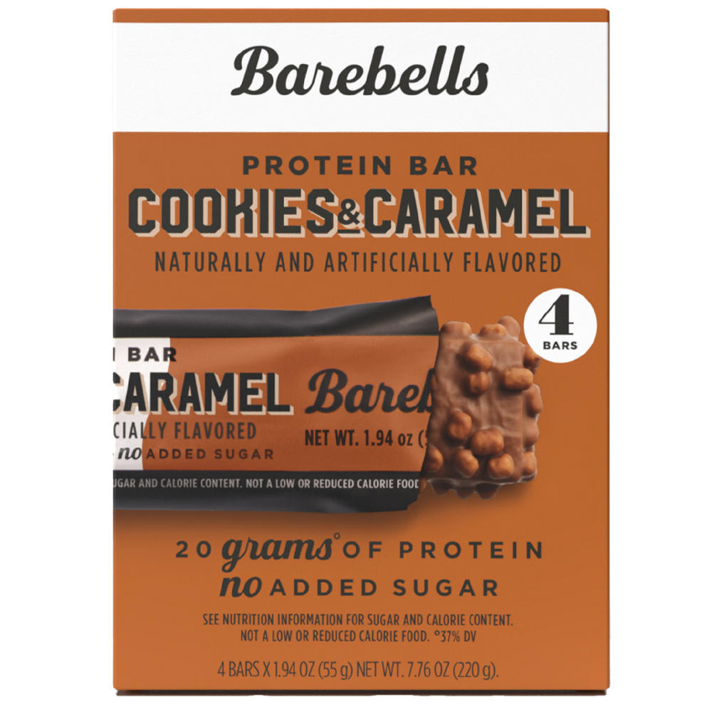 Barebells 20g Protein Bars - Cookies & Caramel, 4 ct