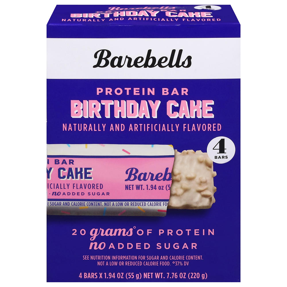 Barebells 20g Protein Bars - Birthday Cake, 4 ct