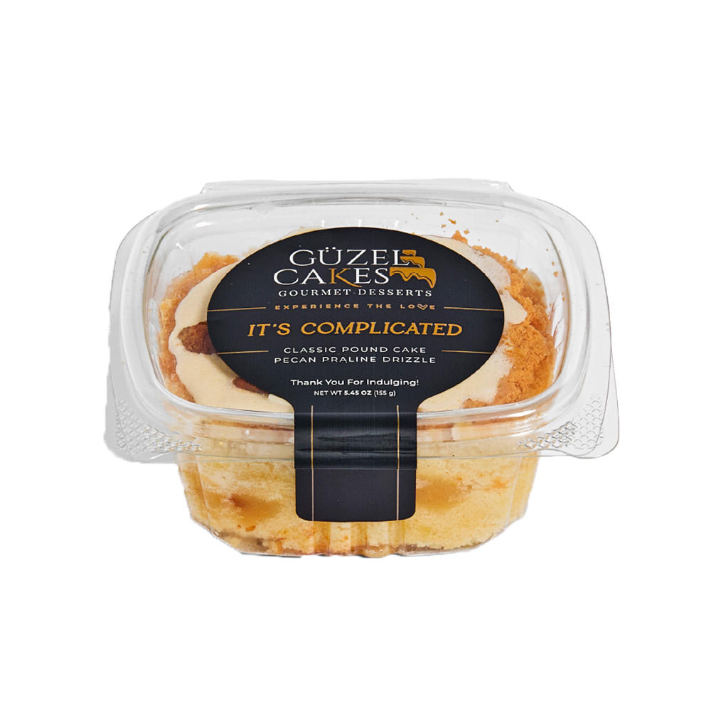Guzel Cakes Classic Pecan Praline Gourmet Dessert - It's Complicated, 5.45 oz
