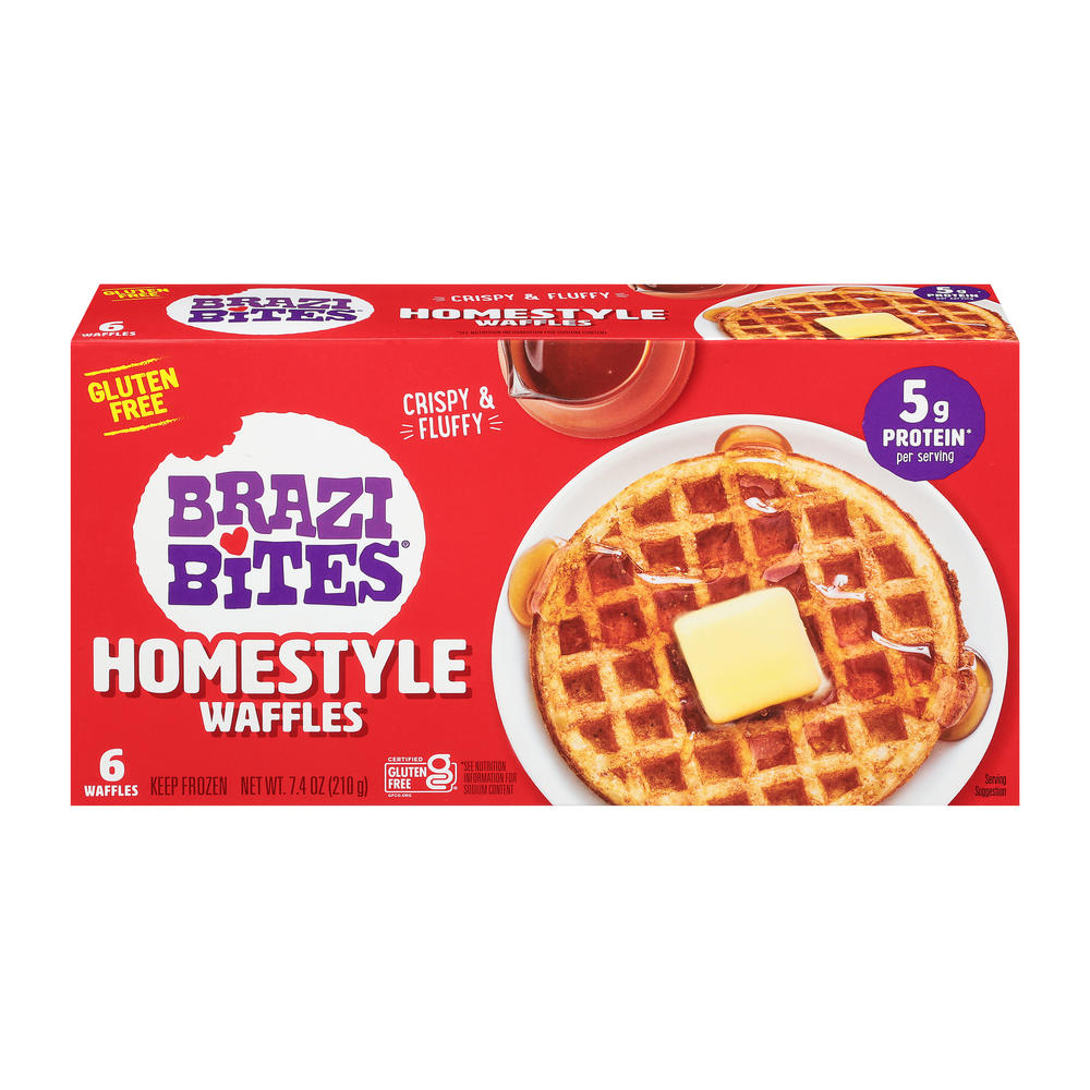 Brazi Bites Homestyle Waffles, 6 ct