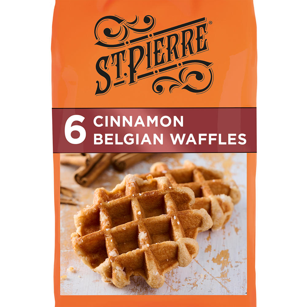 St Pierre Cinnamon Belgian Waffles, 6 ct